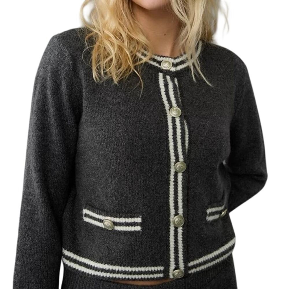AMERICAN EAGLE AE Whoa So Soft Crew Neck Lady Cardigan Preppy Old Money XL - NWT